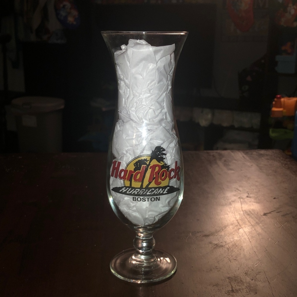 Hard Rock Cafe Boston Hurricane Glass